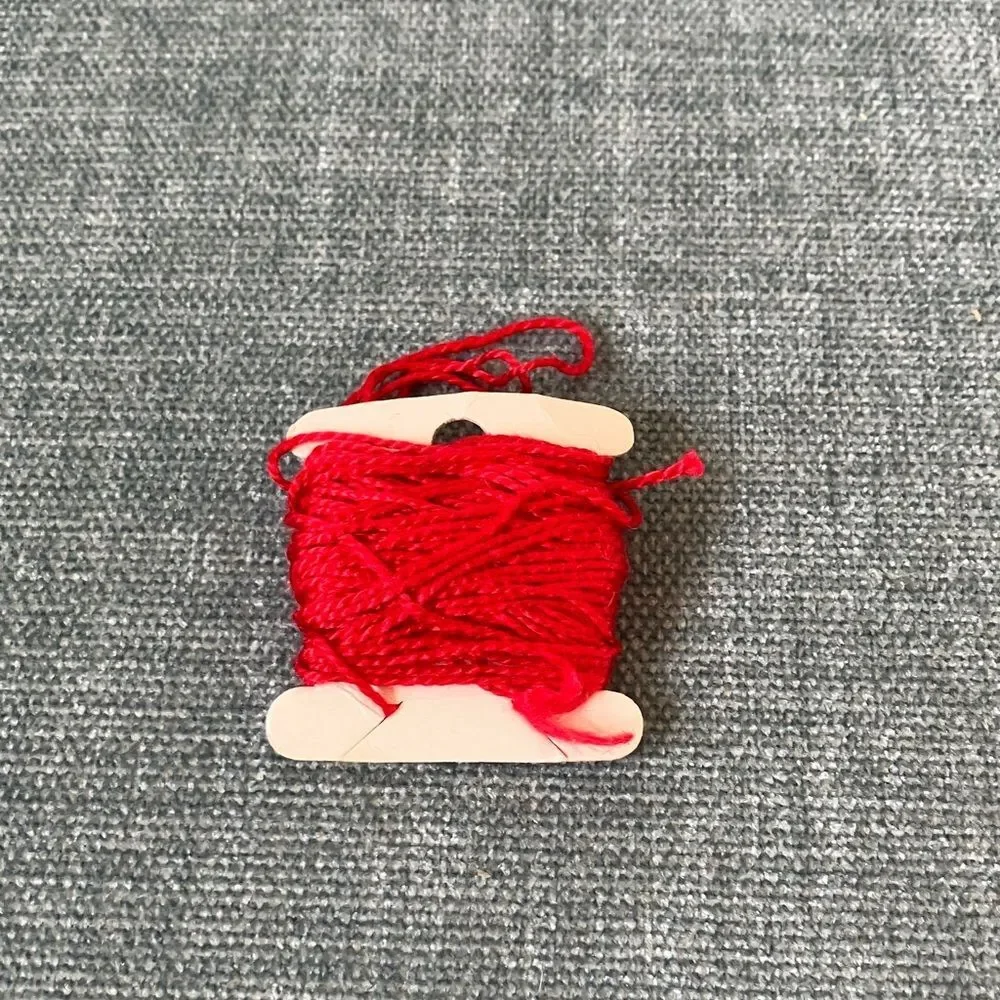 Red Needlepoint Thread Yarn